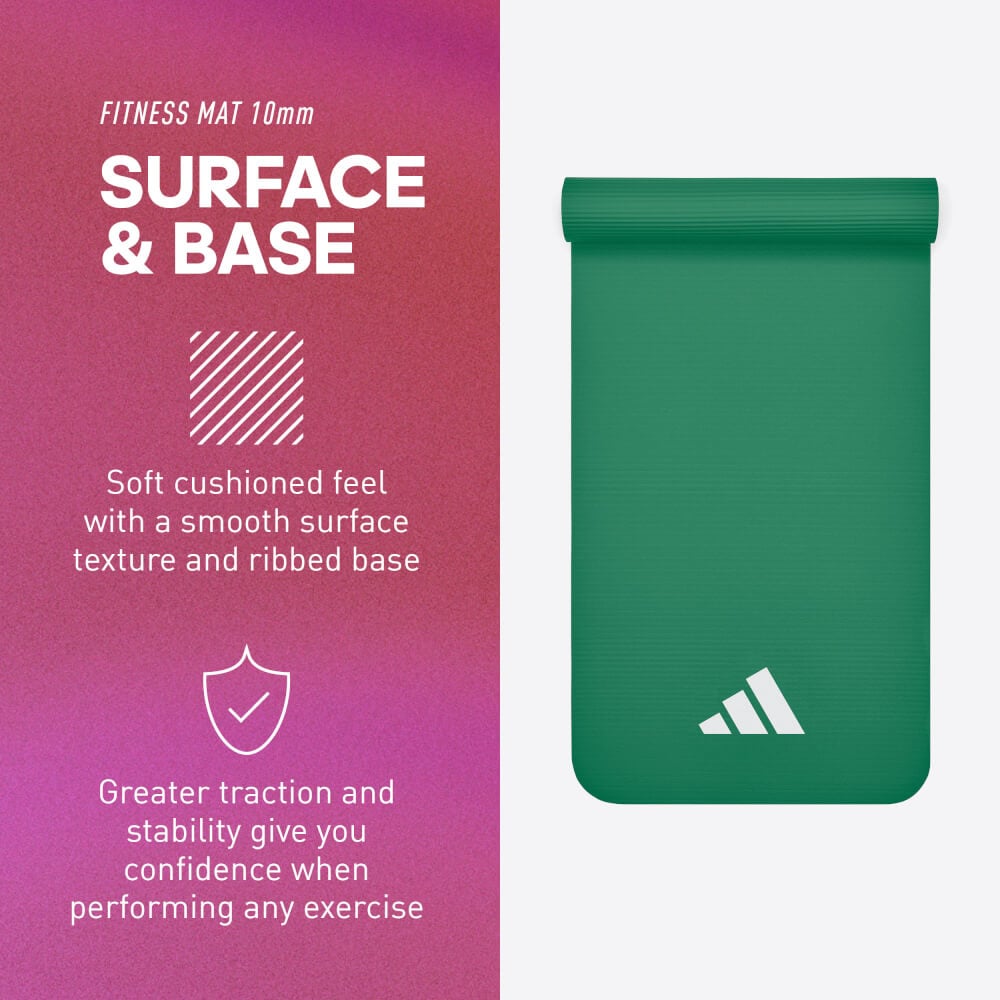 เสื่อฟิตเนส 10 มม. ADIDAS ADMT-11015DG สีเขียวเข้ม